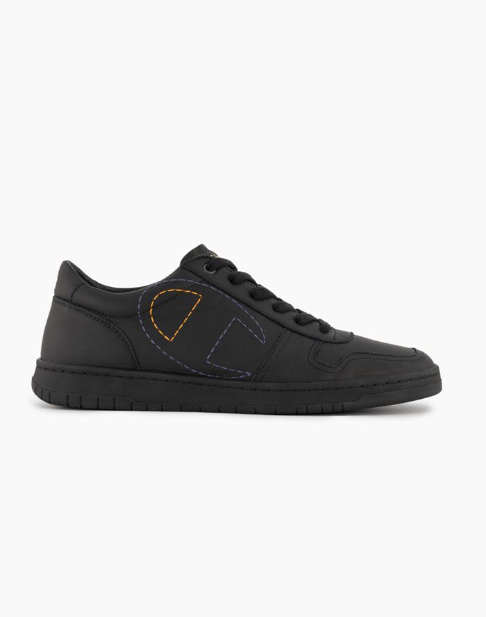 Champion Mens Sneakers NZ - 919 Low Logo Outline Black ( 8721-HSJLV )